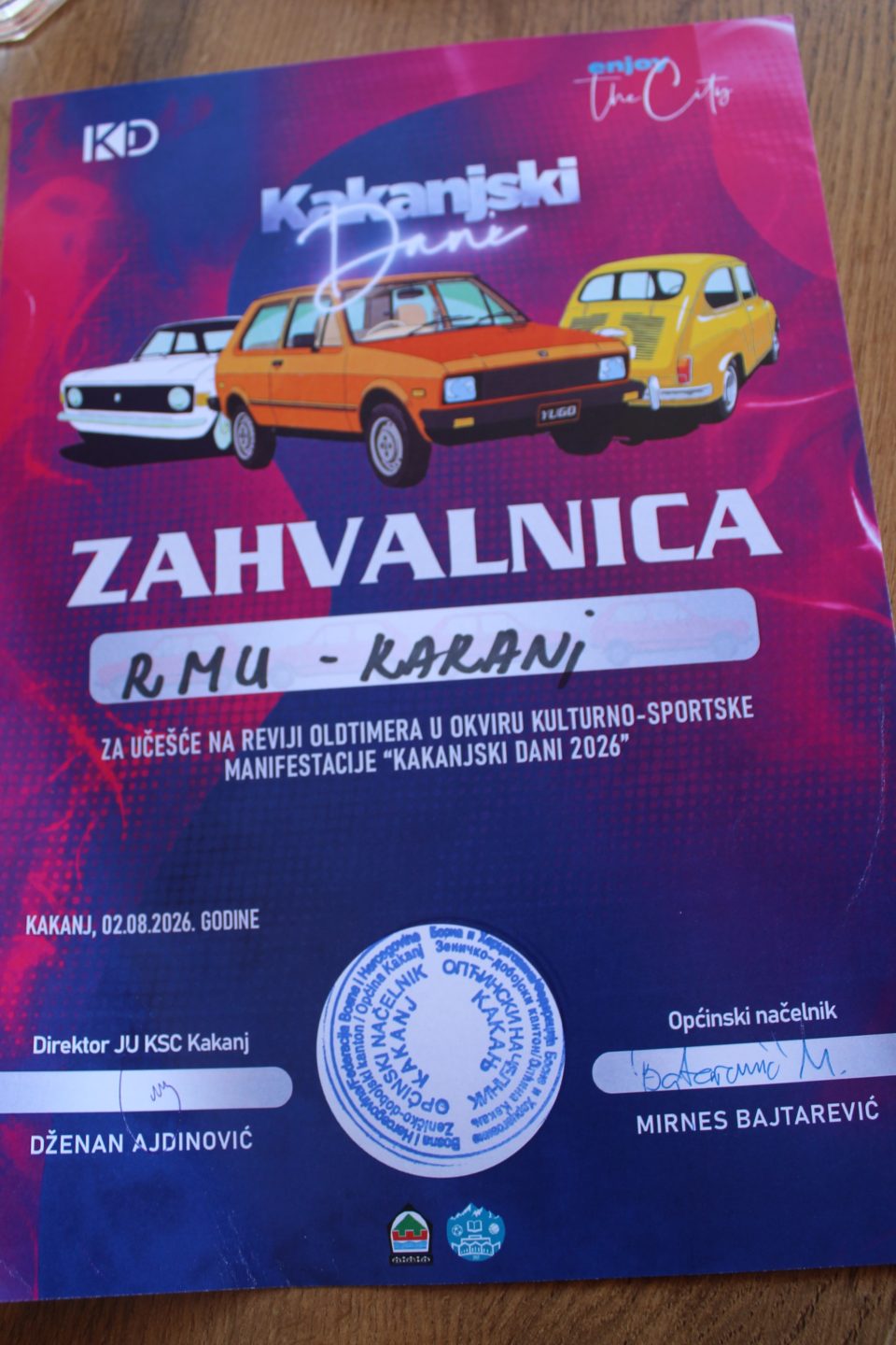 zahvalnica